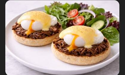 Pulled Beef Benedict