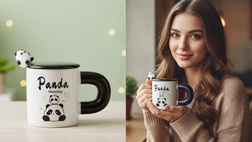Monday Panda Mug 430ml