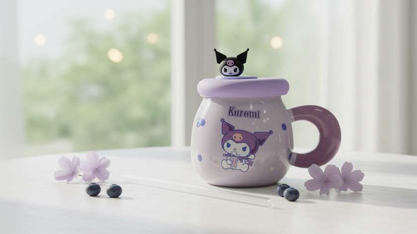 Kuromi Light Purple Straw Tumbler