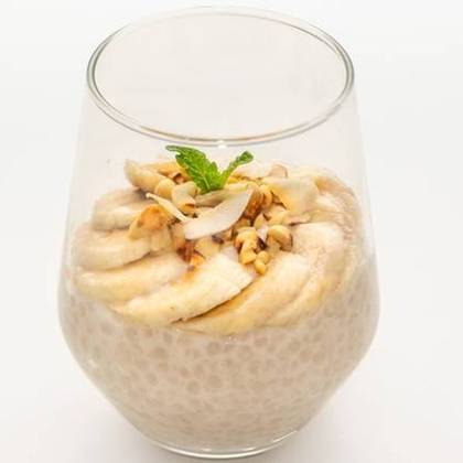 Coconut Tapioca Pearl Pudding