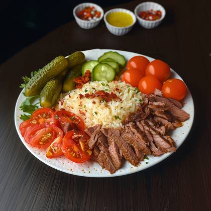 PLATOU DE VITĂ - OAIE CU OREZ 570g