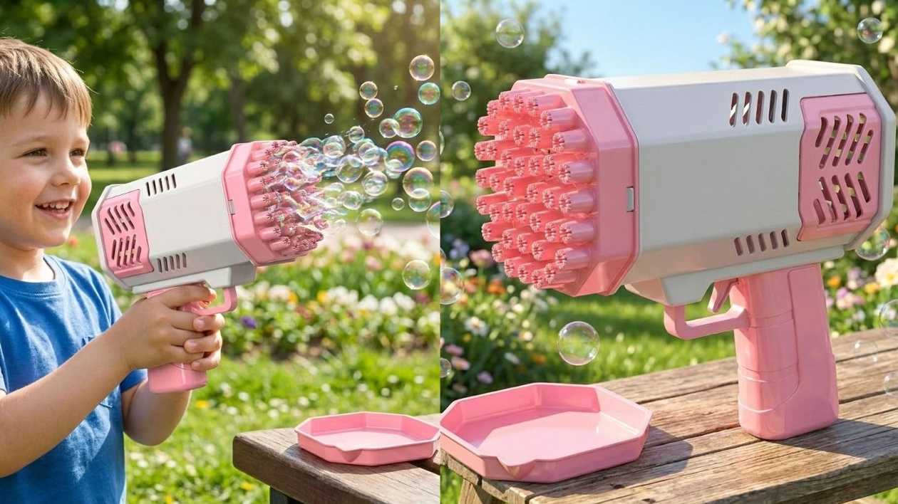Foam Gun (White-Pink)