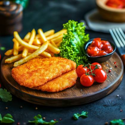 ȘNIȚELE DIN PIEPT DE PUI 560g