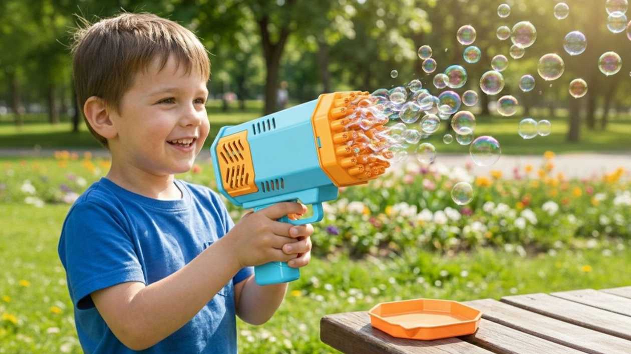 Foam Toy Gun (Blue-Yellow)