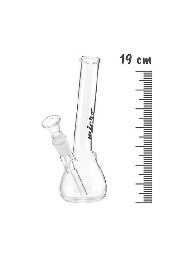 Bongo de vidro micro 19cm médio cod:01181N