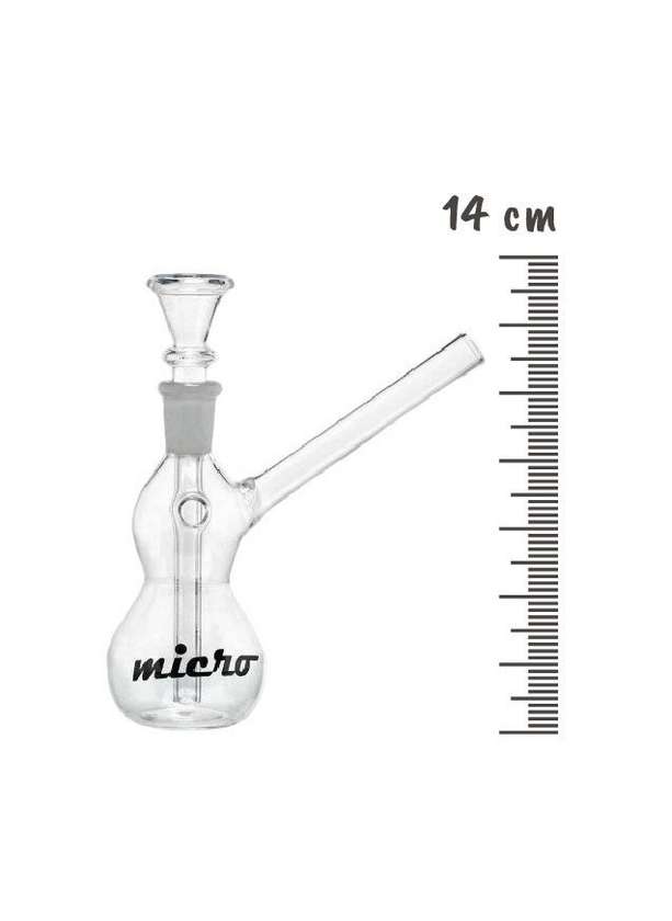 Bongo de vidro micro 14cm cod:1185