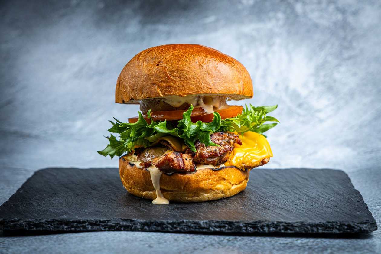 Grillitud kanaburger