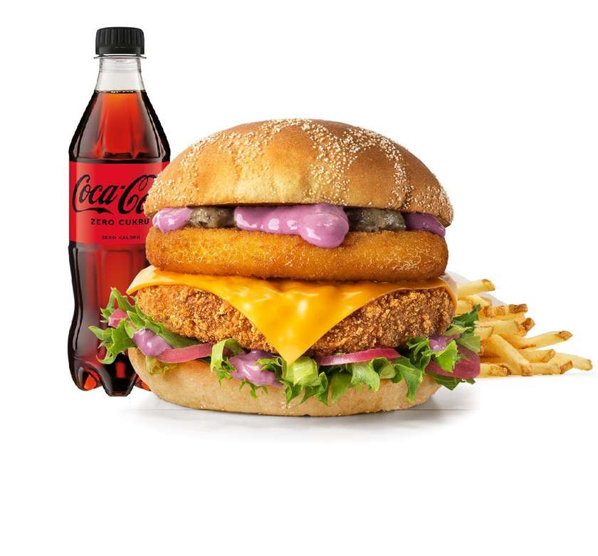 Burger Rywala Umami Crispy Supreme meal