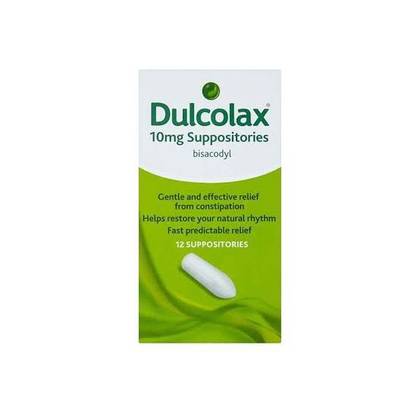 DULCOLAX 10MG SUPP 12'', PER SUPP