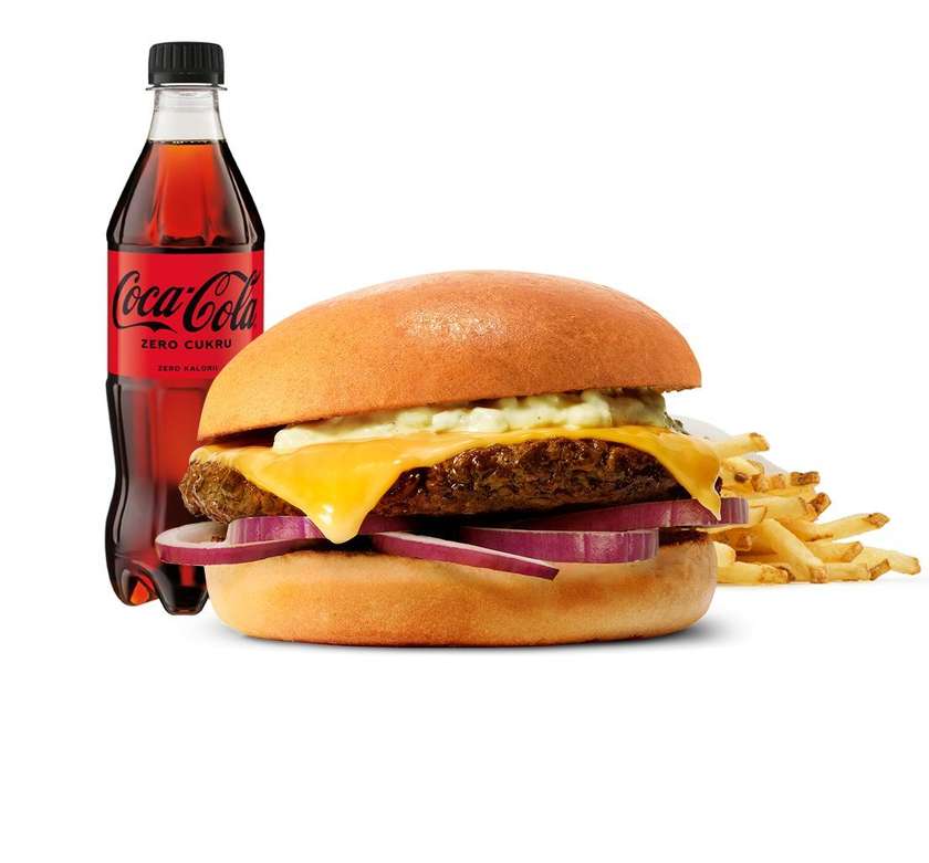 Tatarski Cheeseburger w zestawie