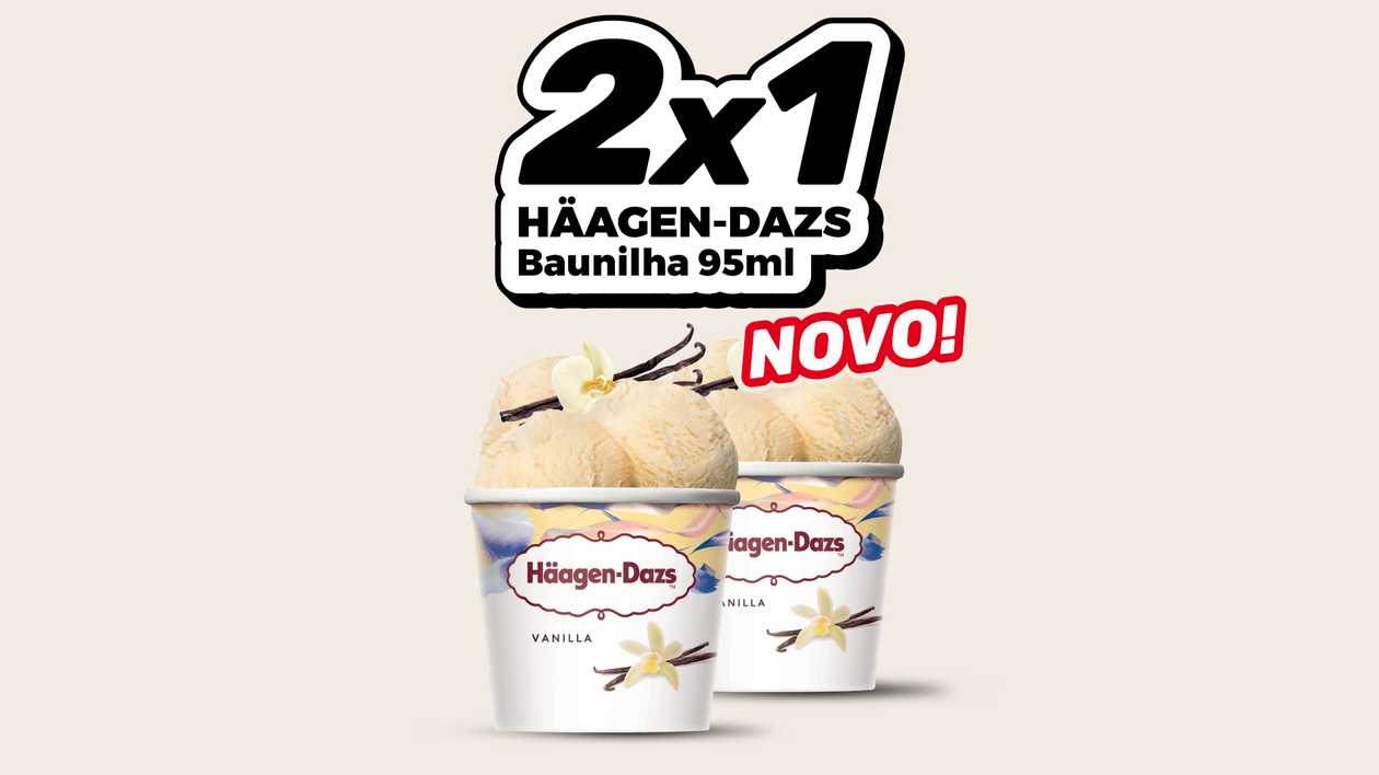 🎁 2x1 🎁 Gelado Haagen Dazs Baunilha