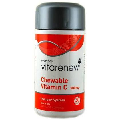 VITAMIN C CHEWABLE 500MG VITARENEW