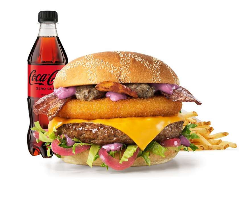 Burger Rywala Umami Beef ‘n’ Bacon w zestawie