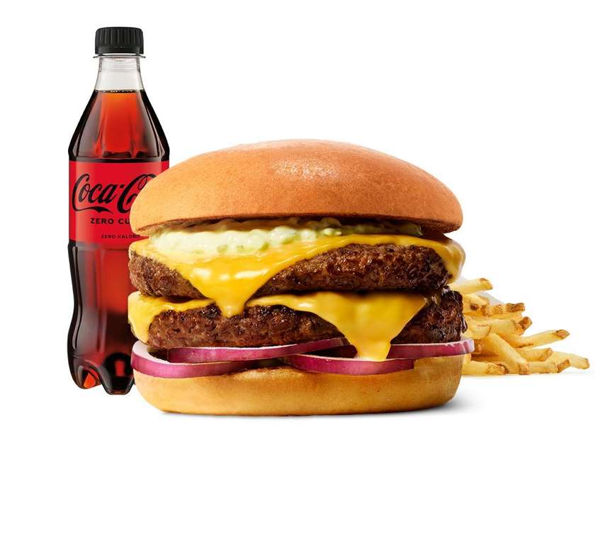 Podwójny Tatarski Cheeseburger w zestawie