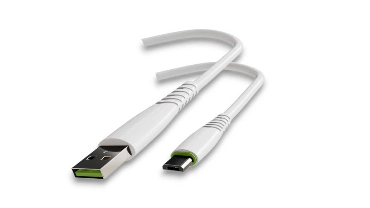 Euroacs Z087, USB to Micro Cable, White, 2000406000008