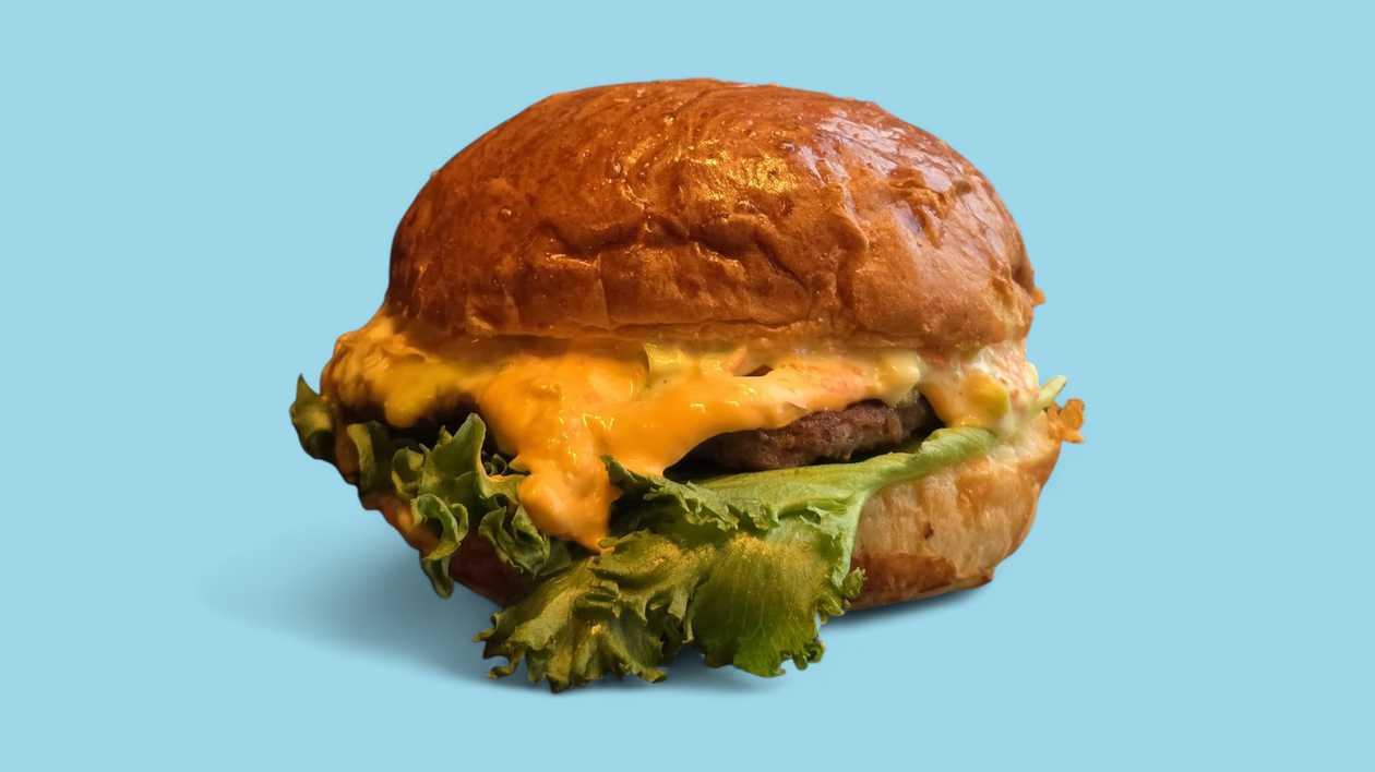 Beef Burger with Sweet and Sour Sauce