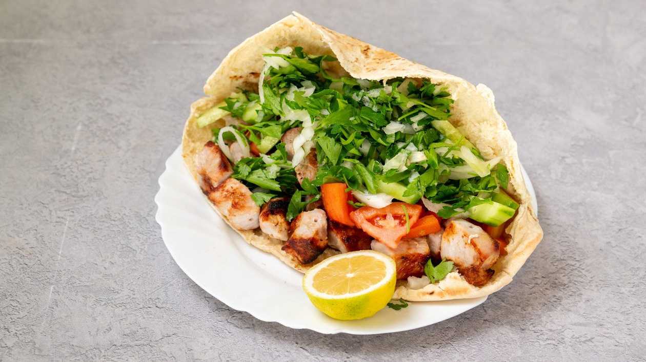 Pork Souvlaki Cyprus Pita
