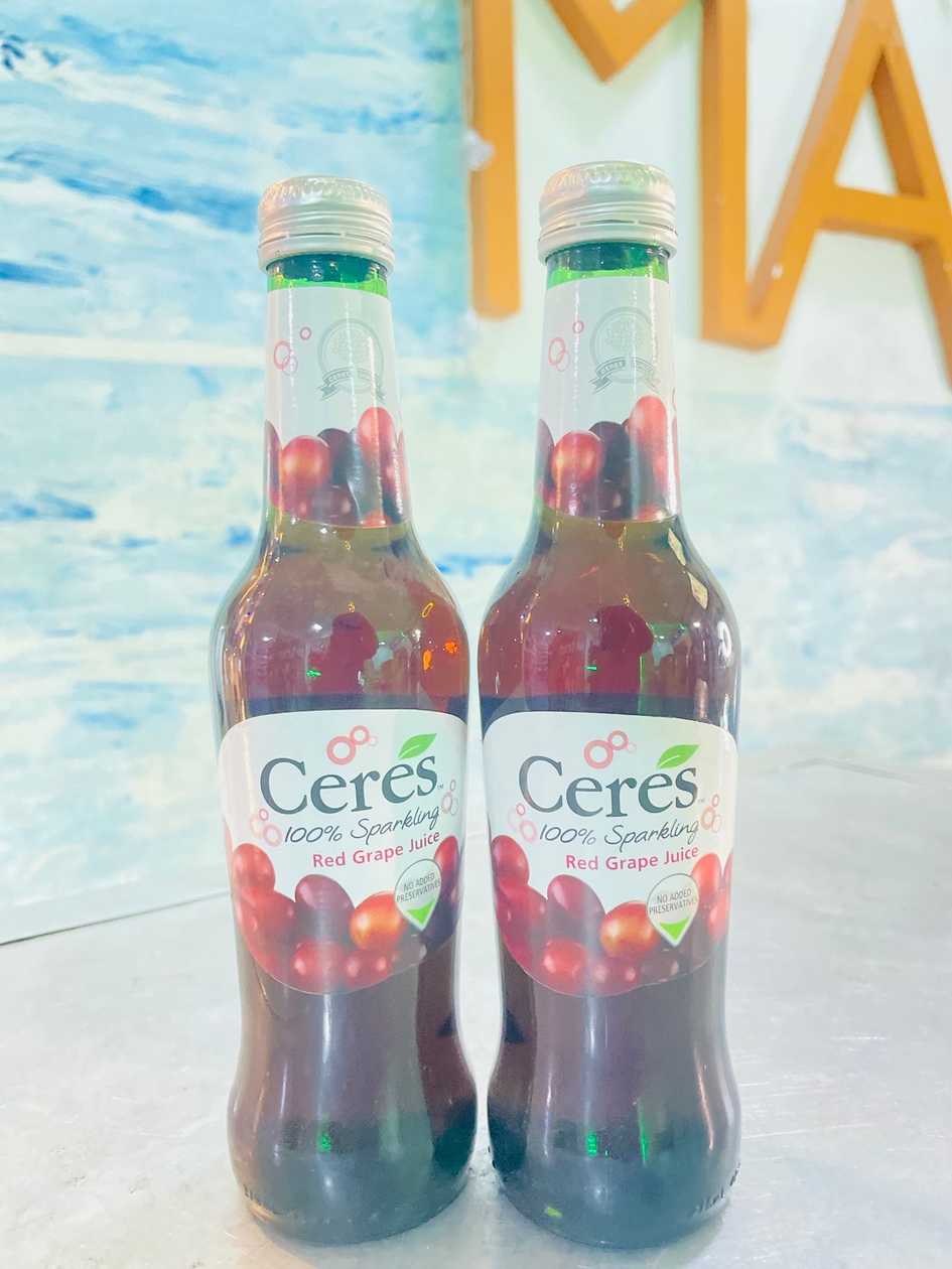 Ceres 100% Sparkling Red Grape Juice – Premium, Refreshing & Classy ✨🍇