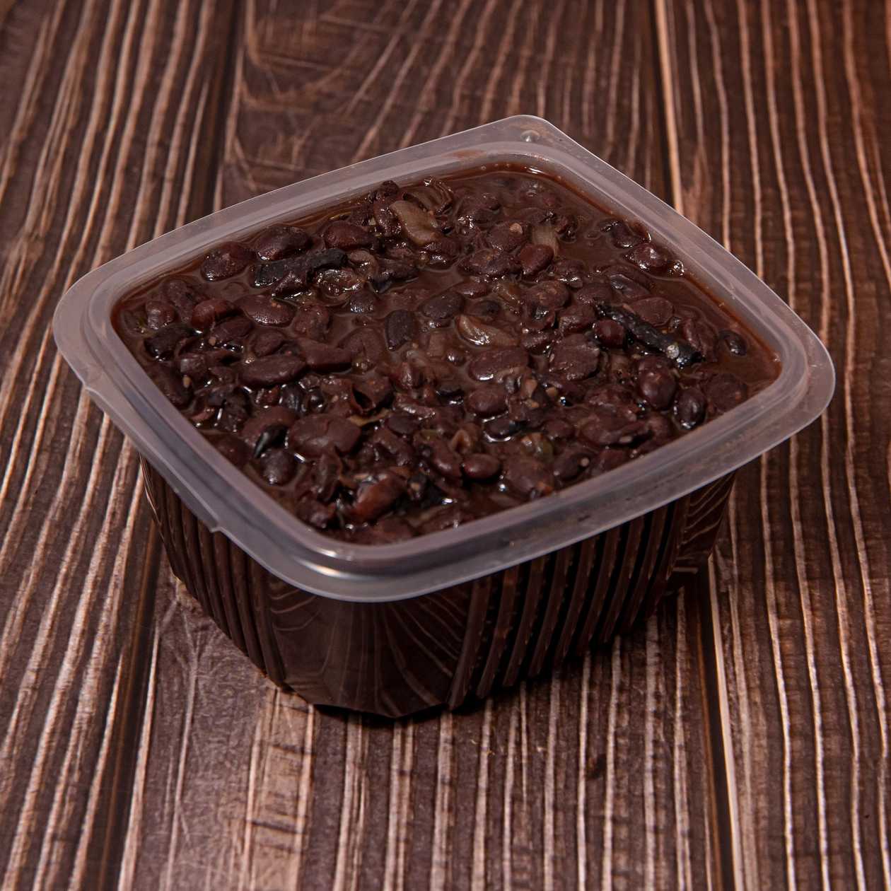 Porção de feijão preto