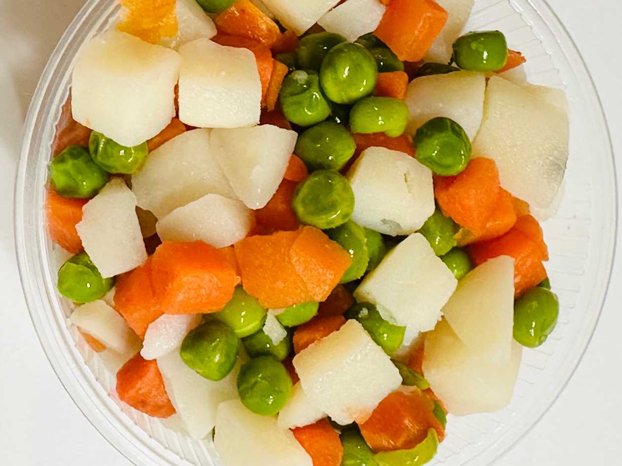 Porção de salada de legumes