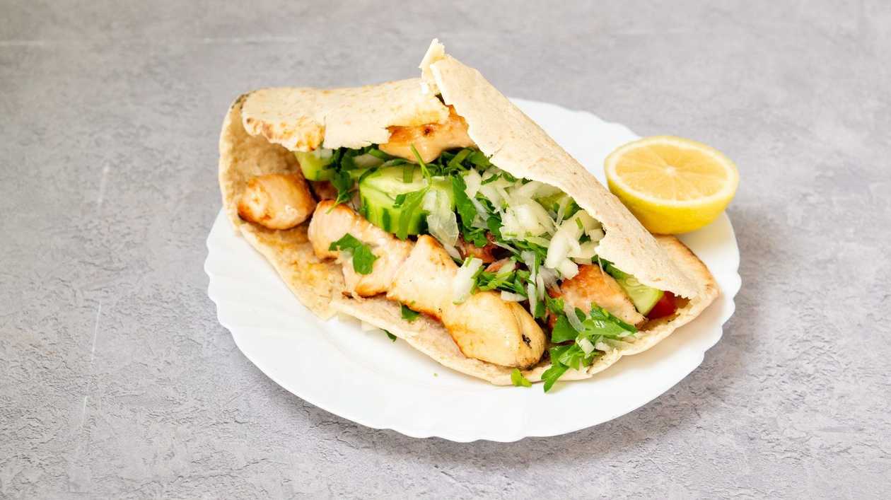 Chicken Souvlaki Cyprus Pita