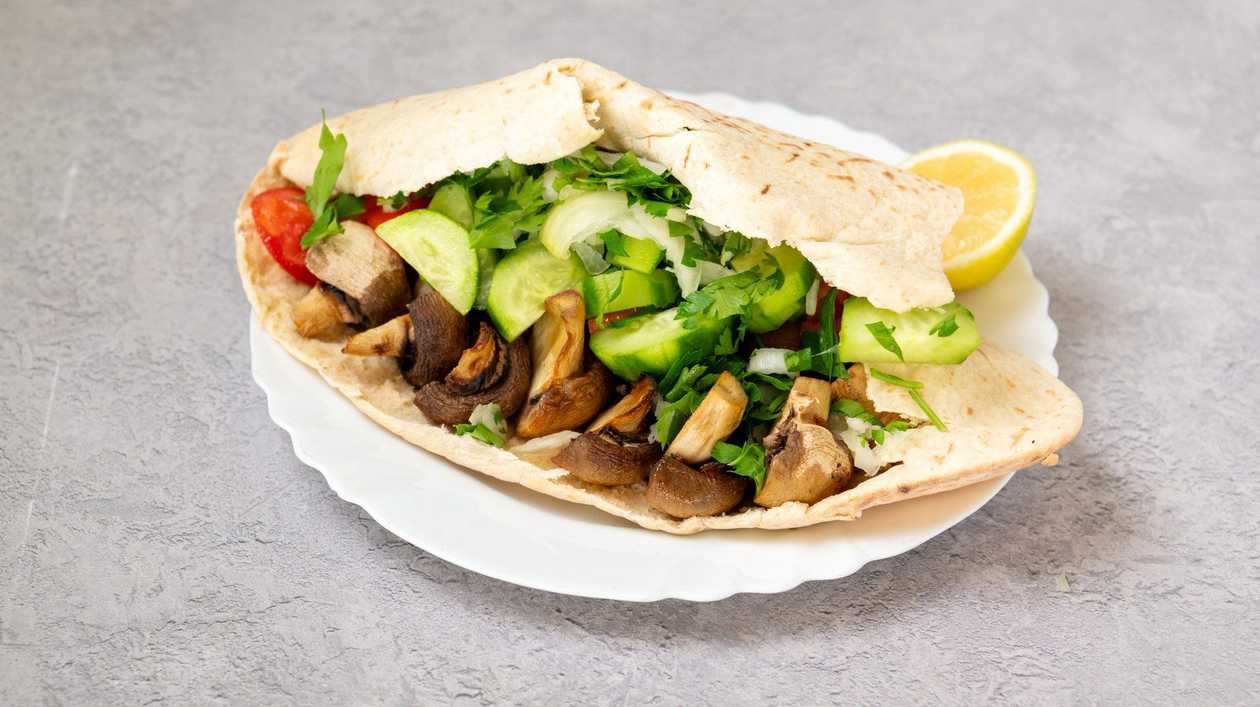 Mushroom Cyprus Pita
