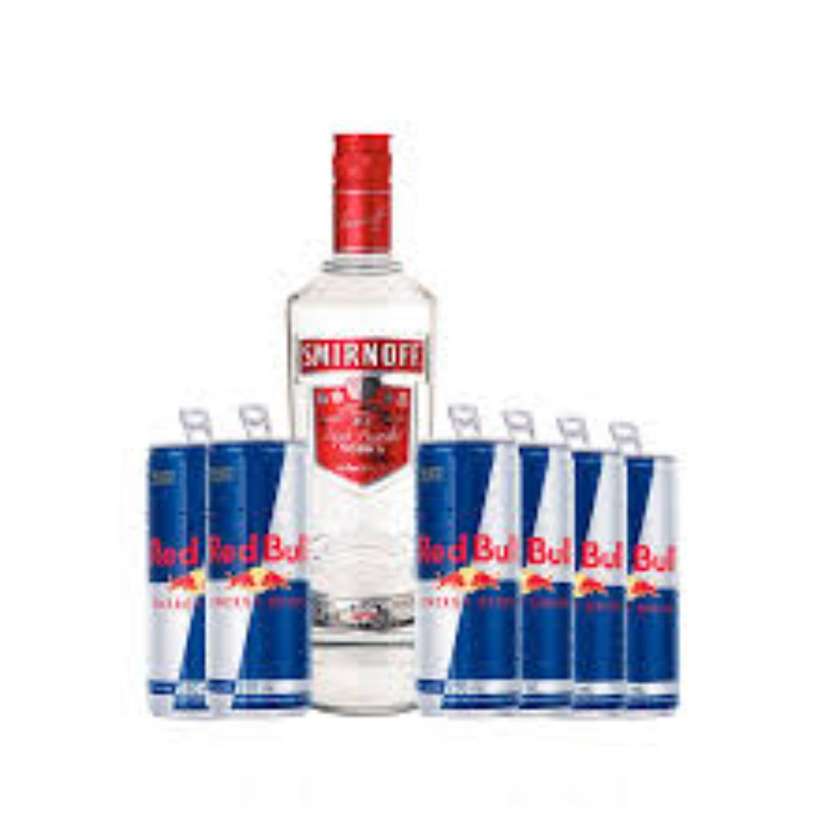 Vodka Smirnoff 0,7l + 6x Red Bull 0,25l