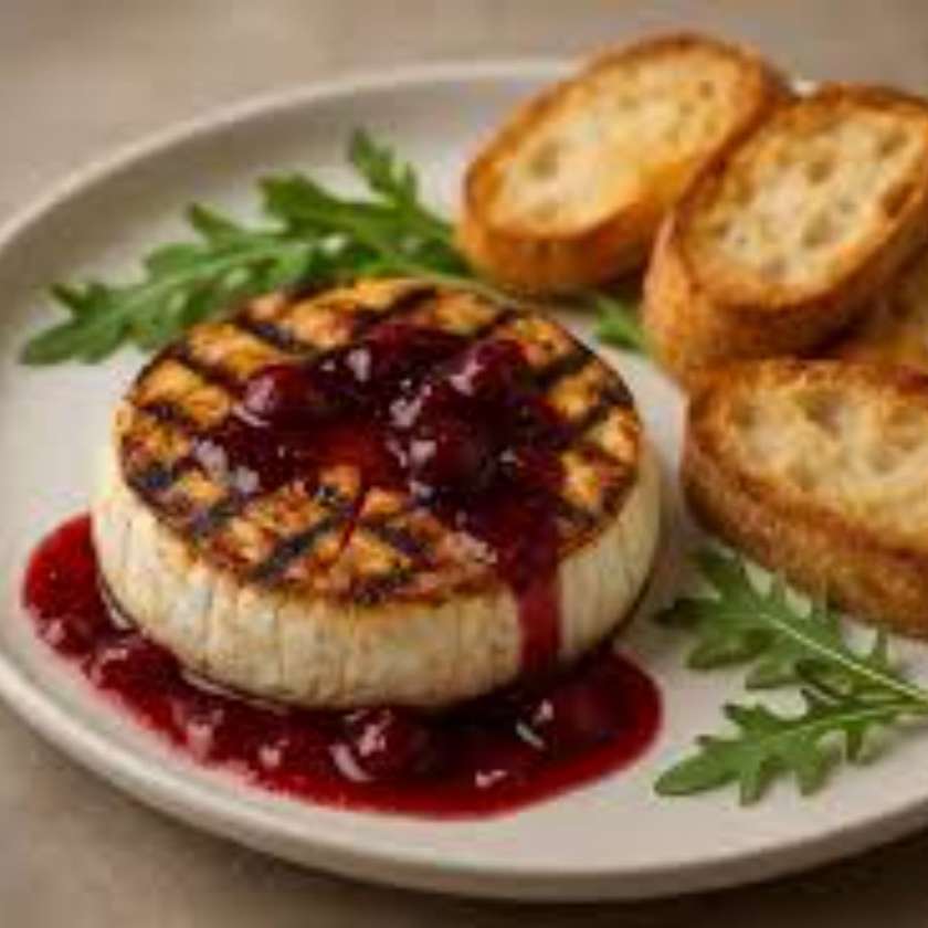 Grilovaný encián s brusnicami