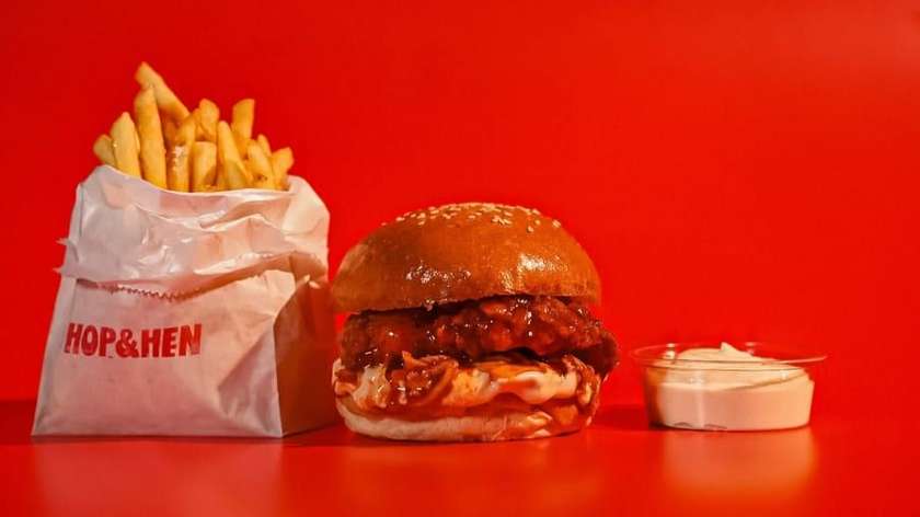 Vegetarian Kimchi Chick Burger Kombo