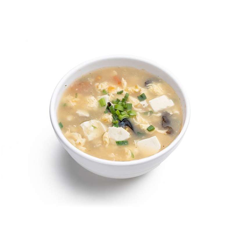 37. Tofu-muna supp tomatite ja kanaga