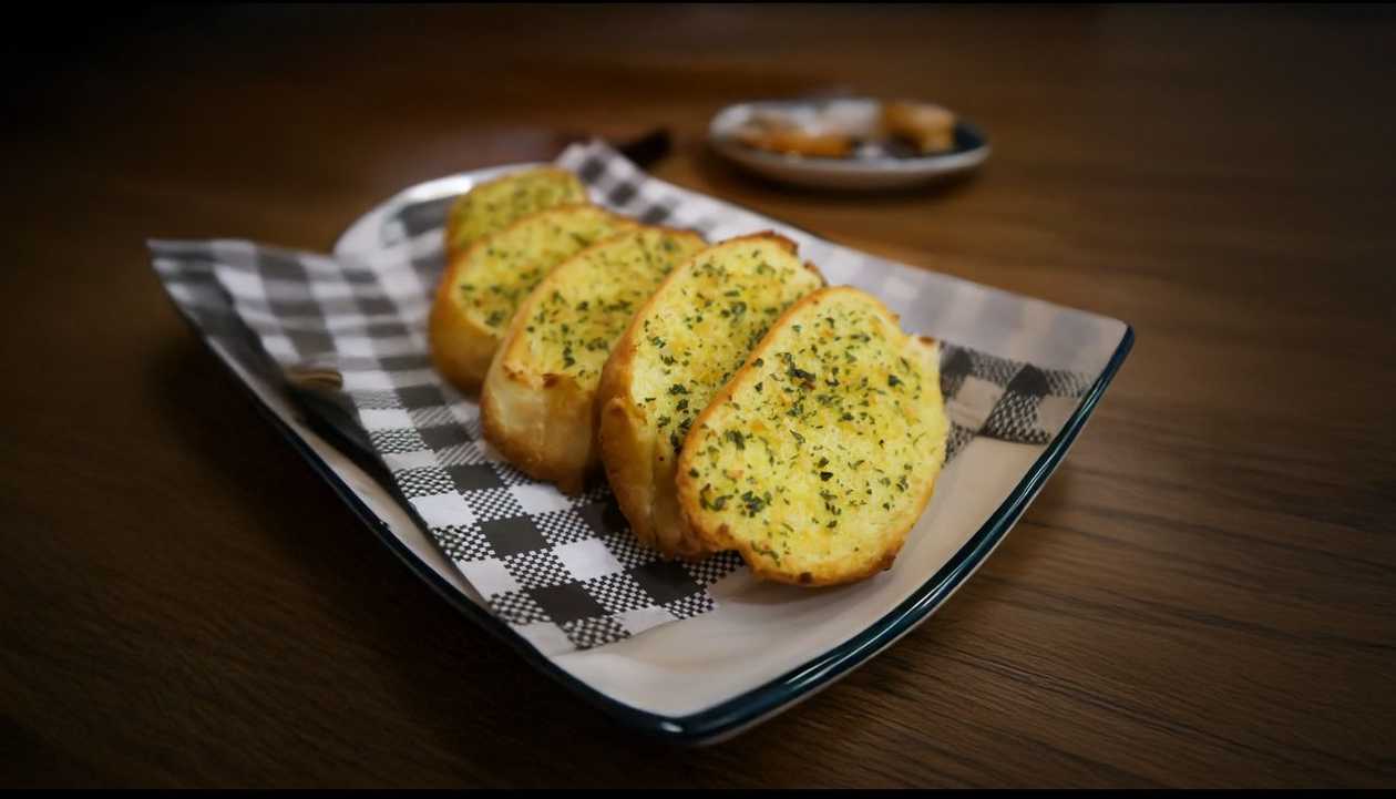 4 toasts with olive oil and oregano!
