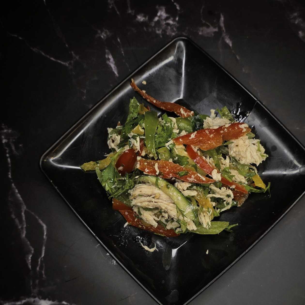 Chicken Salad with Oil