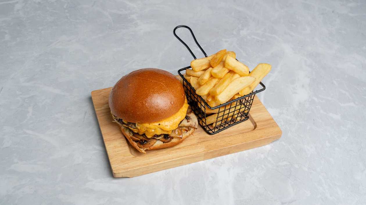 Mushrooms Cheese Burger