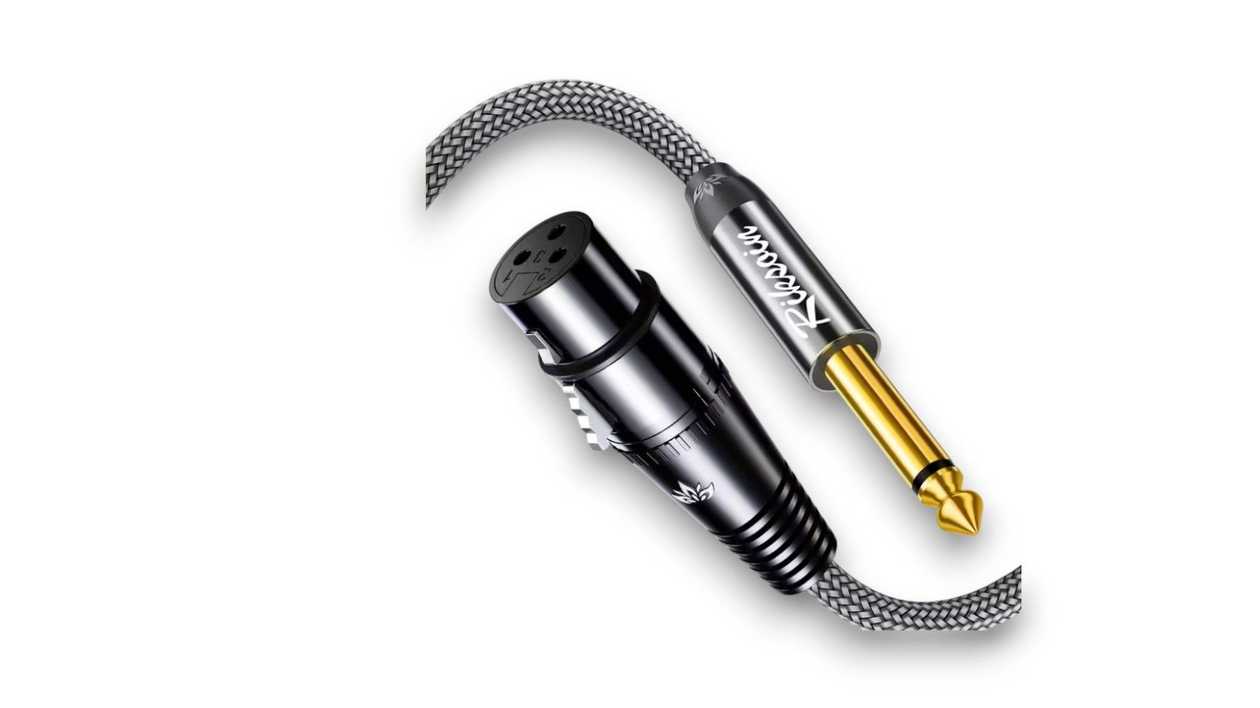 Rikson Audio Cable XLR 3-Pin (Out) to Aux 6.35mm, 2 Meters, 1111111111475