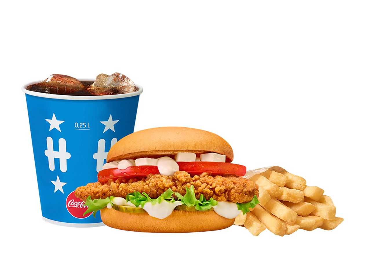 Chicken Fillet Burger meal