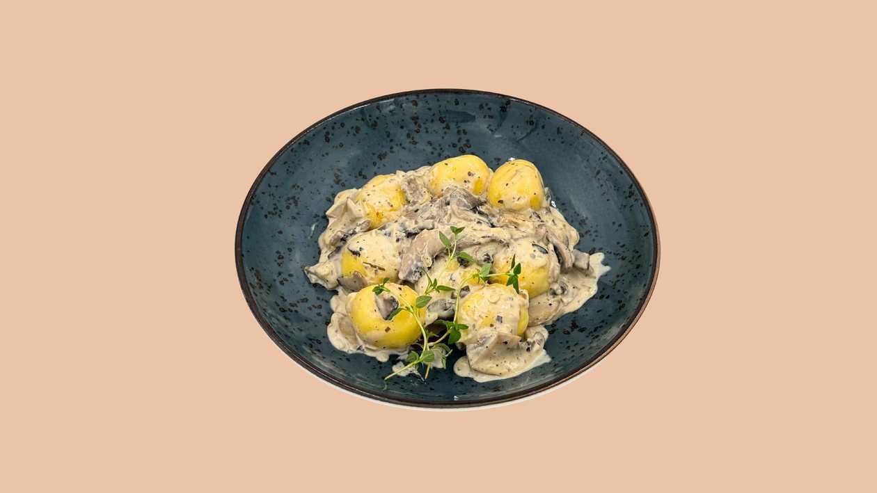 Gnocchi nadziewane grzybami WEGE