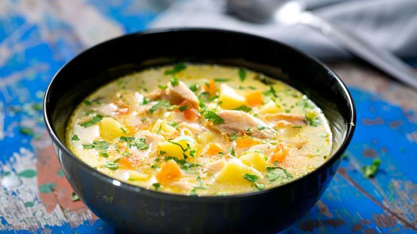 Пилешка супа със сметана