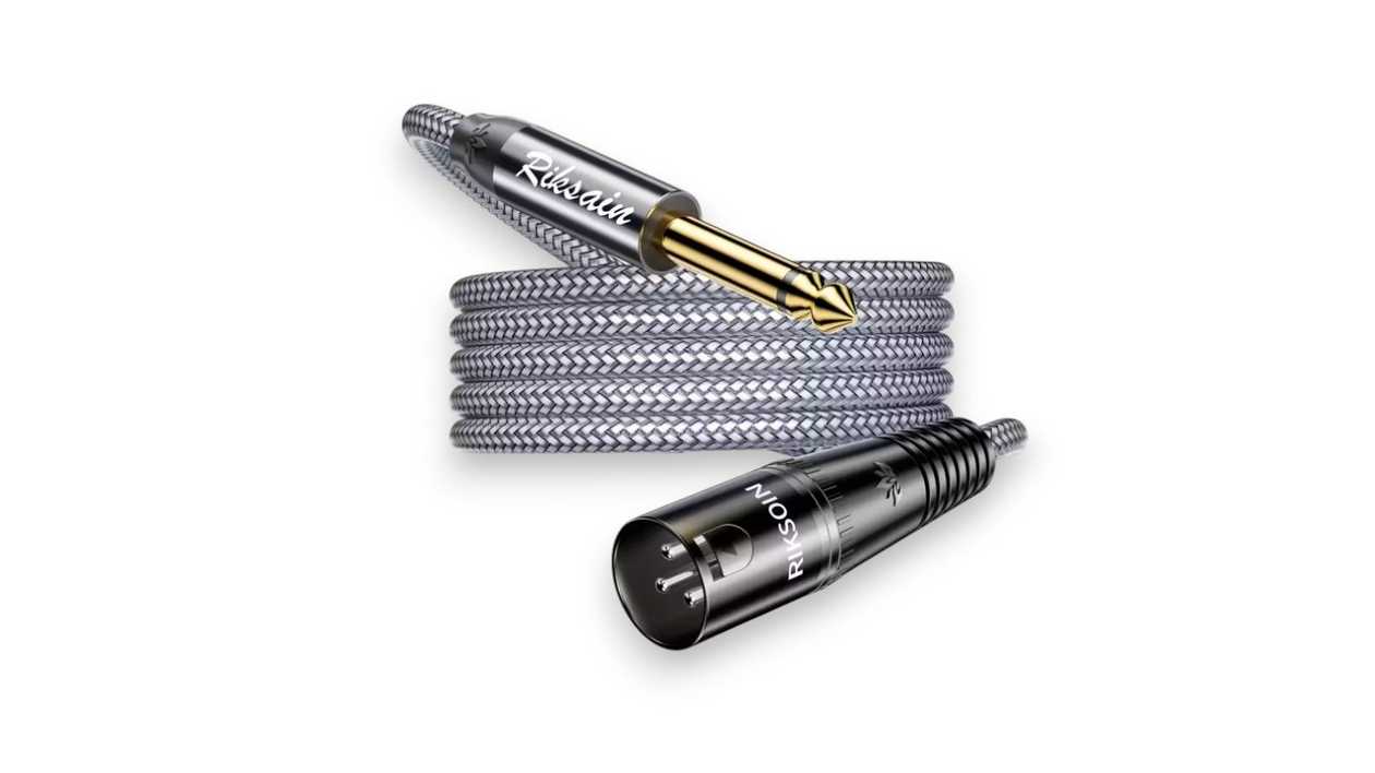 Rikson Audio Cable XLR 3 pin (in) to Aux 6.35mm, 1.2 meters, 1111111111474