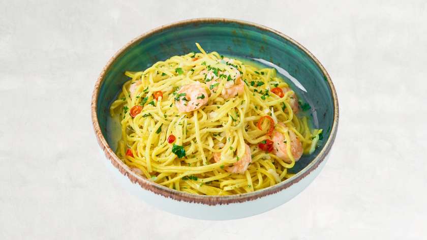 Pasta Gamberetti al Vino