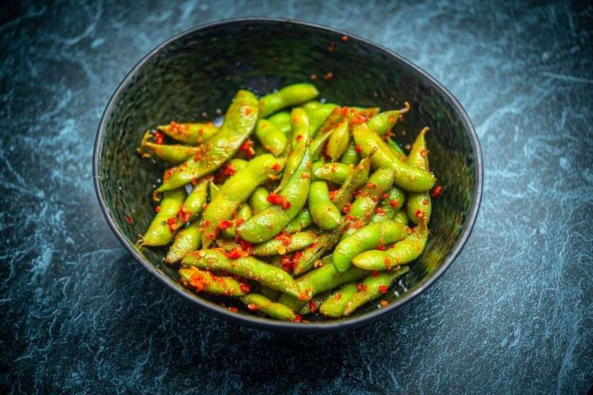 23. Spicy edamame beans