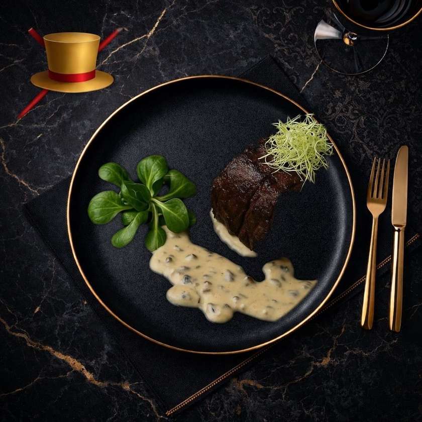 Muschi Vita cu Sos Gorgonzola 300 Gr.