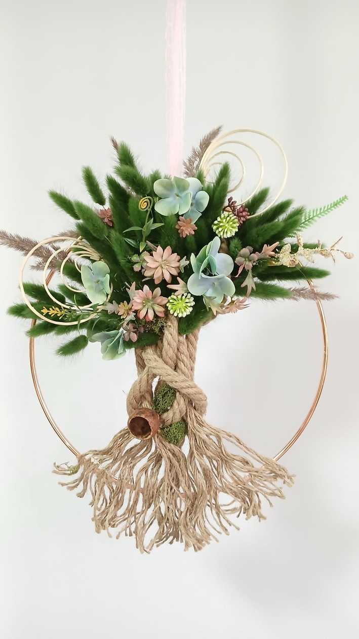 Decor Copac Lagurus (Diametru 30cm)