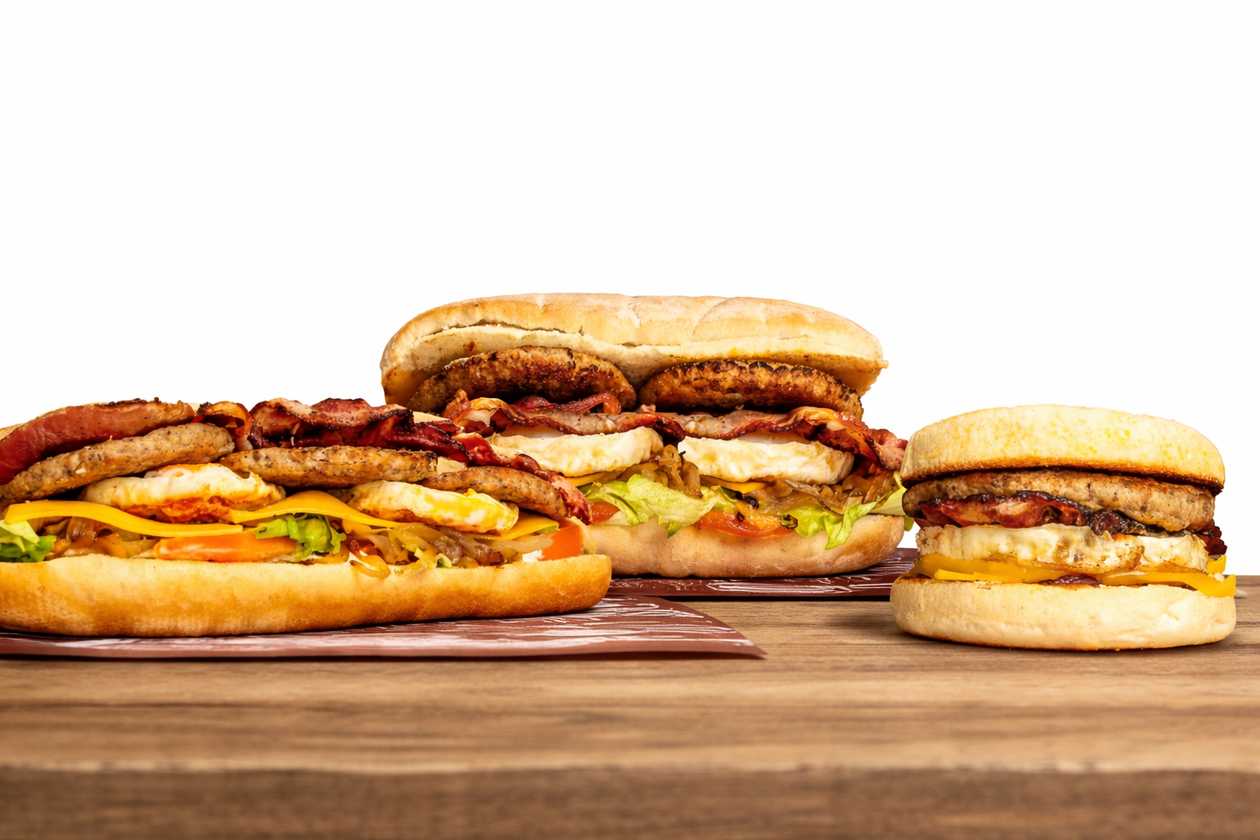 Full Breakfast Muffin Meal, Full Breakfast Baguette Meal & Full Breakfast Ciabatta Meal