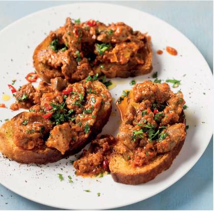 Liver with Toast or Anjera
