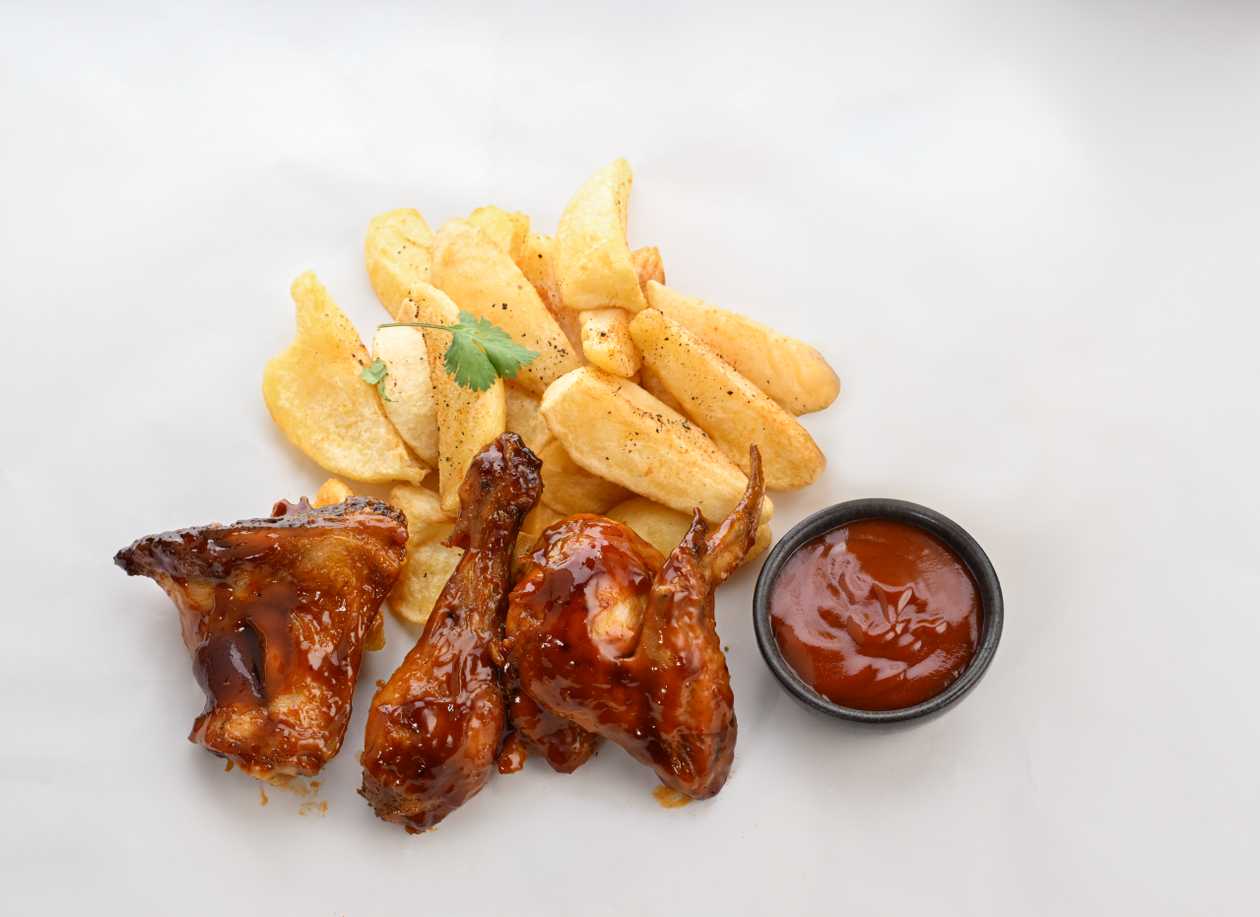 3PC Honey Lemon Chicken with chips