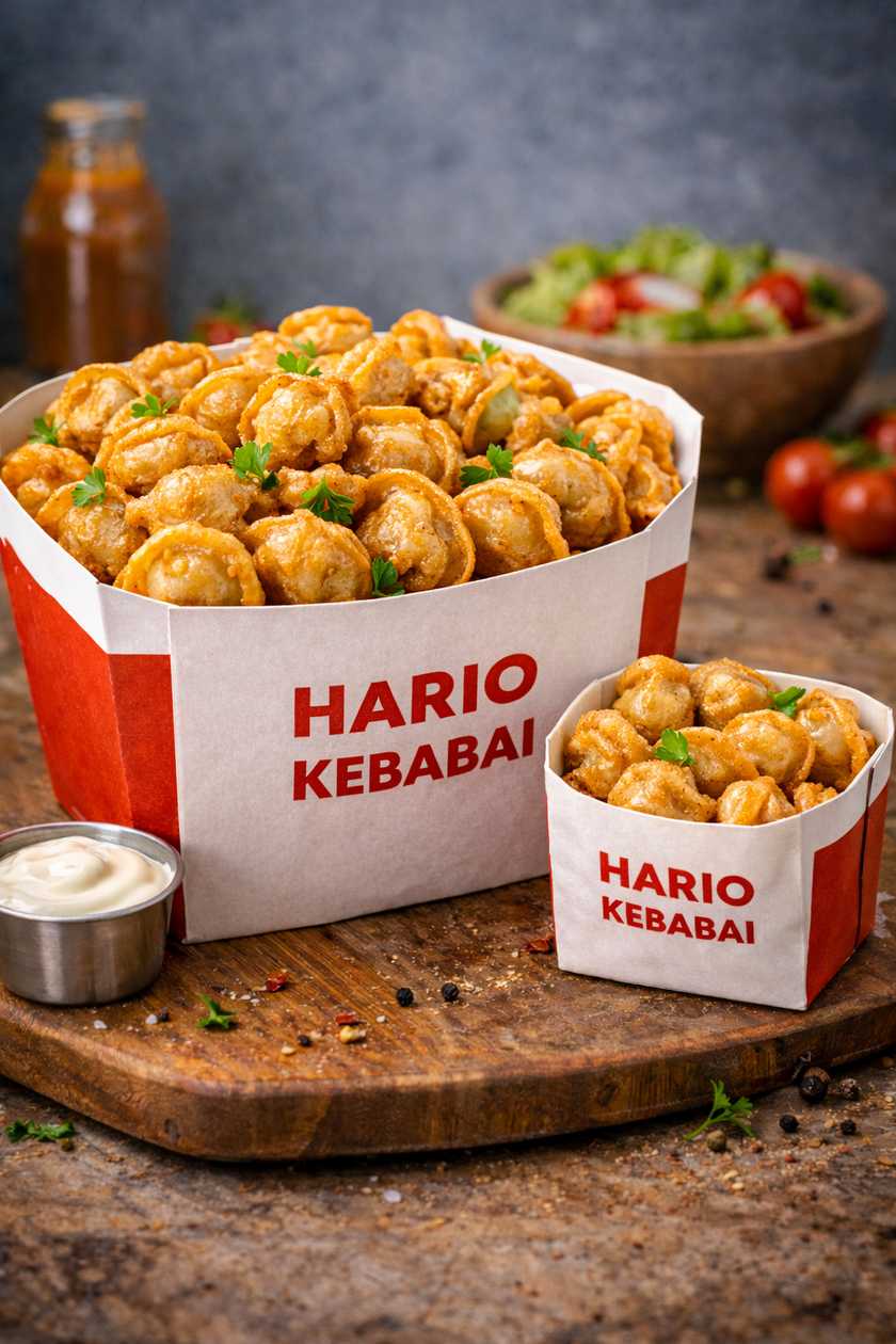 Large portion of Koldūnai + Small portion of Koldūnai as a gift