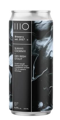 Пиво ШО Sukhyi Chornyi dry irish stout - 0.33л