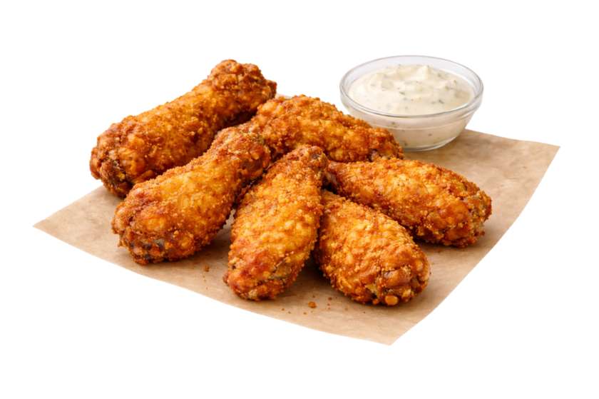 Krõbedad kanatiivad (6 tk)