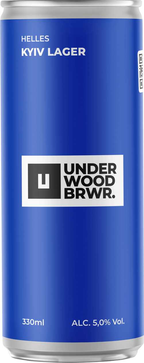 Пиво UNDERWOOD KYIV LAGER - 0.33л