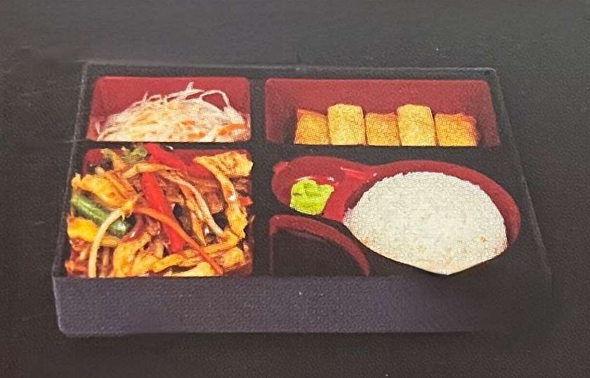 S11. Spicy chicken noodles - bento with rice